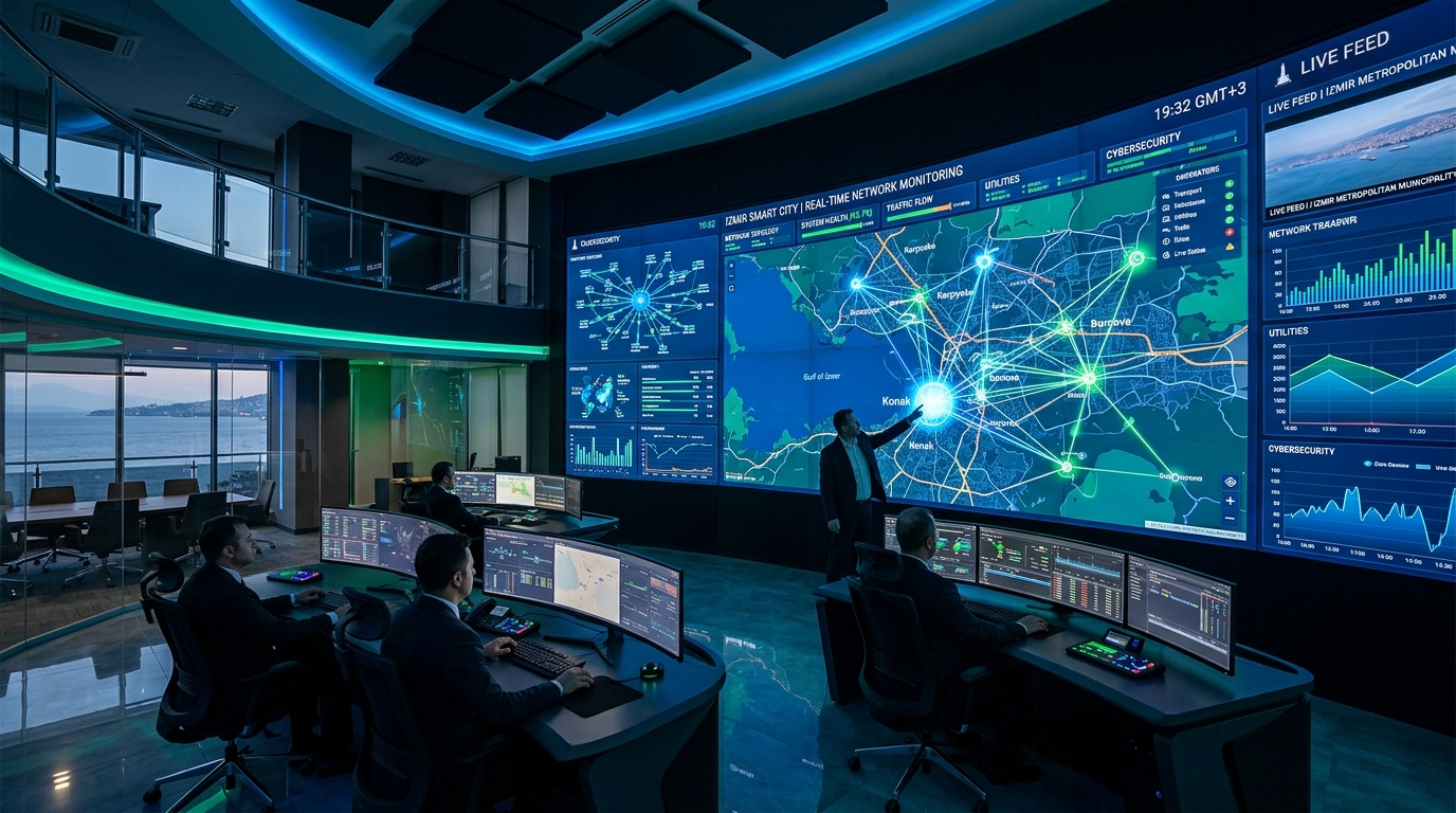 İzmir Dijitalleşti: Akıllı Şehir IoT Kontrol Merkezi Hizmete Açıldı!